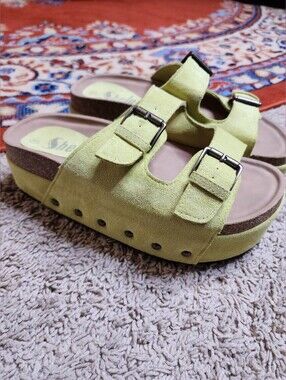 Platform Suede Sandals